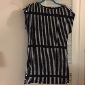 GUC navy striped coverup